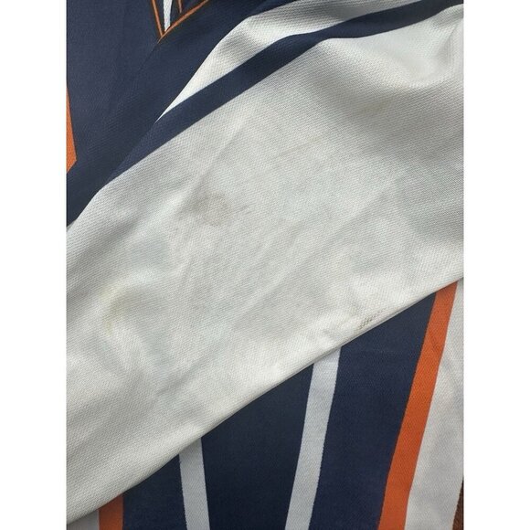 PUMA Vintage Blue & Orange Geometric Soccer Jersey Long Sleeve Shirt Size Large - Picture 4 of 10